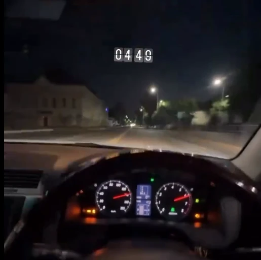 Житель Уральска мчался по проспекту 167 км/ч и снимал это на видео